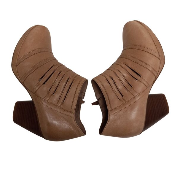 Dansko Size EU 37 Ankle Booties Womens Leather Heeled Meadow Nubuck Tan Brown - Picture 4 of 12